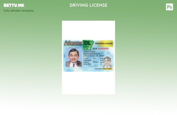 Модерен стил на САД Арканзас DL верзија (Предна) шаблон